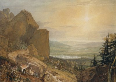 Vallée de la Wharfe avec Otley au loin - Joseph Mallord William Turner